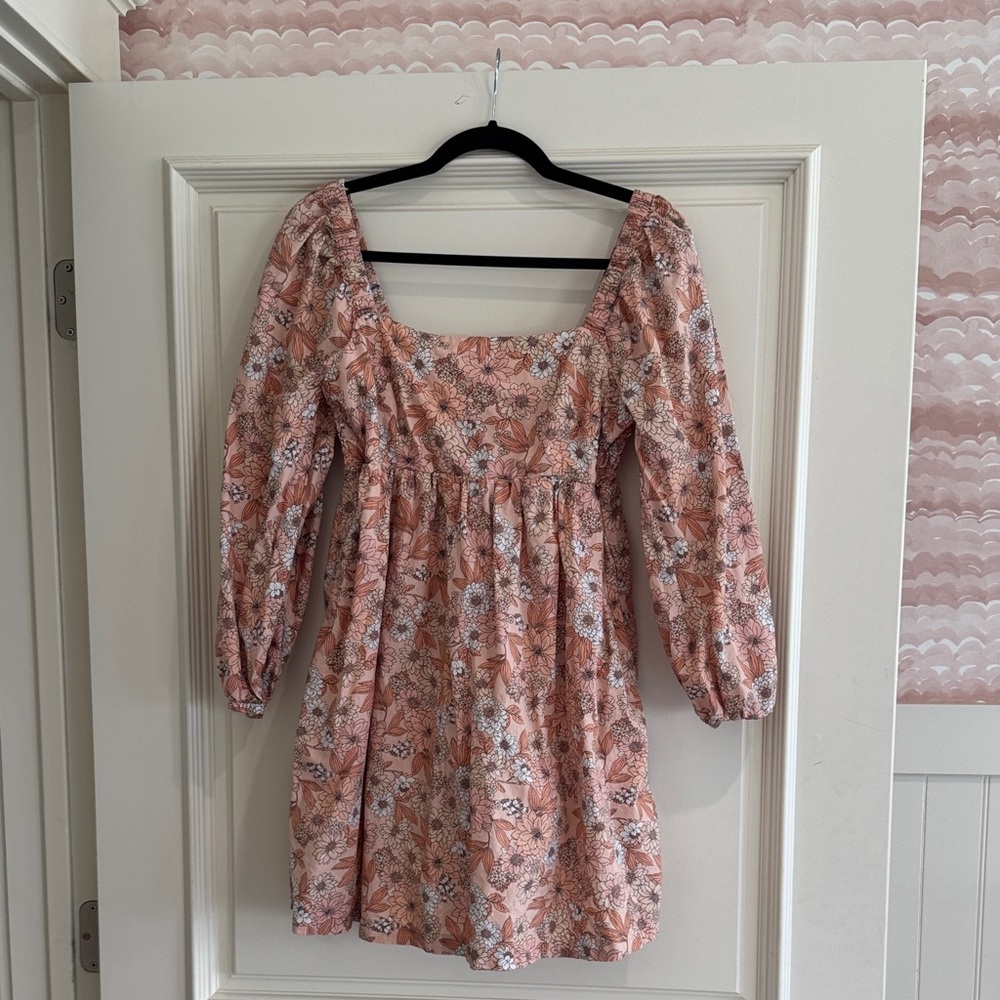 J. Crew Pink Floral Dress